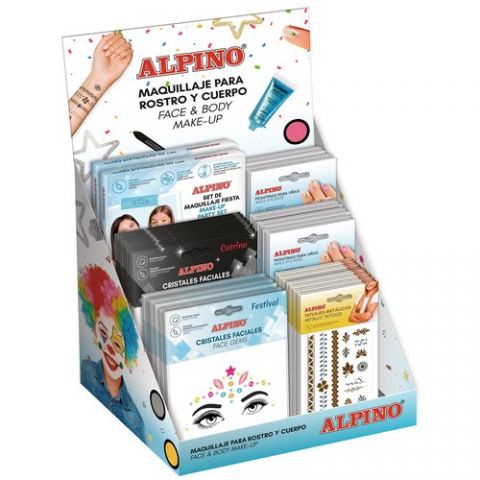 MAQUILLAJE ALPINO GAMA SUMMER SURTIDO EXPOSITOR DE