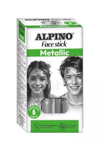 MAQUILLAJE ALPINO FACE STICK  METALLIC BARRA de 5