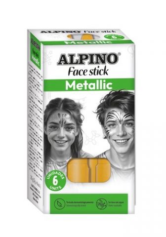MAQUILLAJE ALPINO FACE STICK  METALLIC BARRA de 5