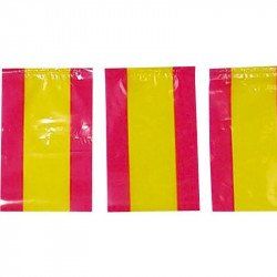 BANDERAS PLASTICO ESPAÑOLA  B-50 MTS (dos tiras de