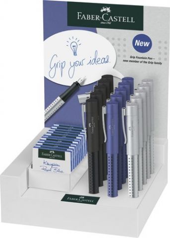 PLUMA FABER-CASTELL GRIP 2011 9(F)+6(M) EXPOSITOR