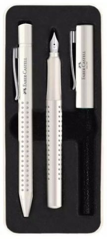 JUEGO BOLIGRAFO+PLUMA FABER-CASTELL GRIP 2010 (M)