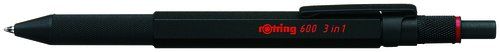 BOLIGRAFO-MULTIFUNCION ROTRING 600 (3 f.) NEGRO (b