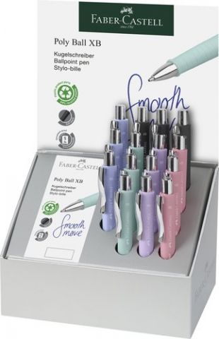 BOLIGRAFO FABER-CASTELL POLY BALL XB EXPOSITOR de