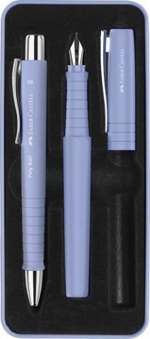 JUEGO BOLIGRAFO+PLUMA FABER-CASTELL POLY PEN B Y X