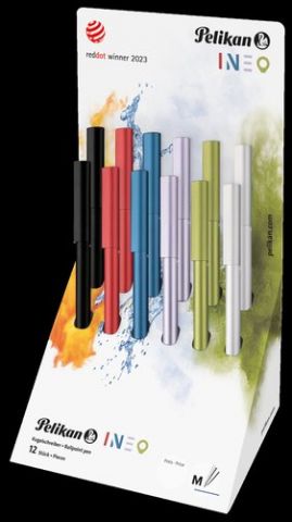 BOLIGRAFO PELIKAN INEO EXPOSITOR de 12 (6 col.)