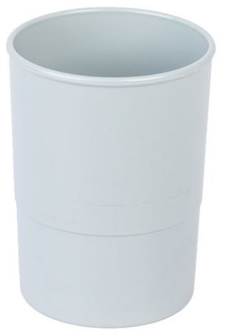 PORTA LAPICES PLASTICO REDONDO GRIS