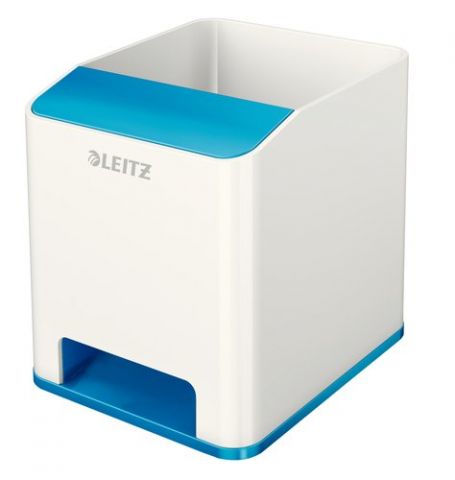 CUBILETE LEITZ WOW DUAL AZUL METALIZADO/BLANCO
