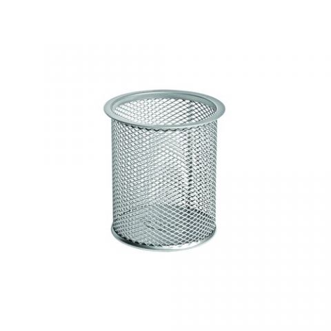 PORTA LAPICES FOROFIS METALICO MALLA REDONDO PLATE