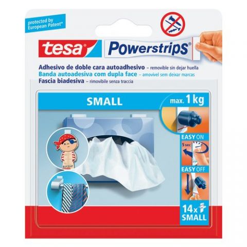 CINTA ADHESIVA DOBLE CARA TESA POWERSTRIPS TIRA PE