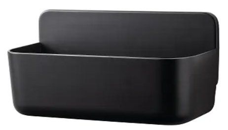 CESTA DUCHA TESA LAVAA AUTOADHESIVA MEDIANA NEGRA