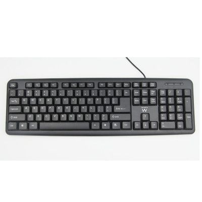 EWENT TECLADO STANDARD SLIM USB NEGRO (EW3109)