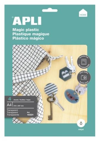 PAPEL INK-JET A4 PLASTICO MAGICO TRANS 4H
