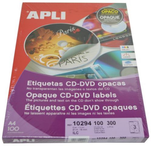 ETIQUETAS ADH.IMPR.APLI A4 MULTIMED.CD-DVD MEGA CA
