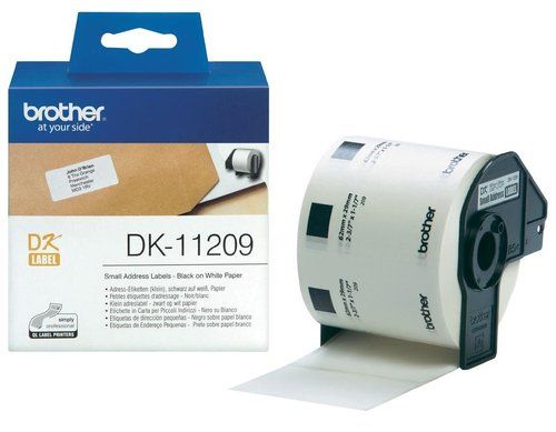 ETIQUETAS BROTHER PRECORTADA PAPEL BLANCO 29x62 mm