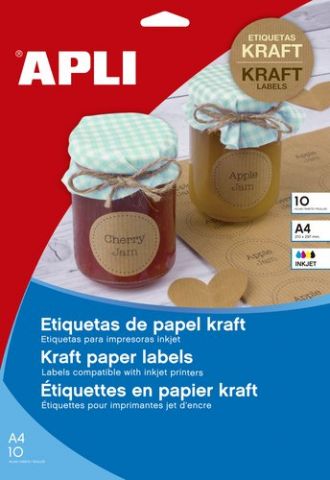 ETIQUETAS ADH.IMPR.APLI KRAFT CAJA 10h C.ROMOS 99,