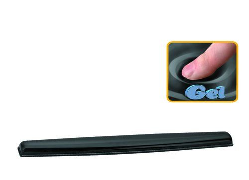 REPOSAMUÑECAS FELLOWES TECLADO CRYSTAL GEL NEGRO