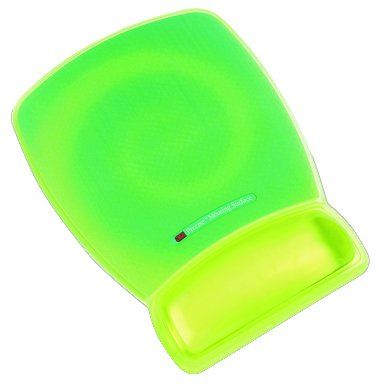 REPOSAMUÑECAS 3M RATON FLUOR VERDE