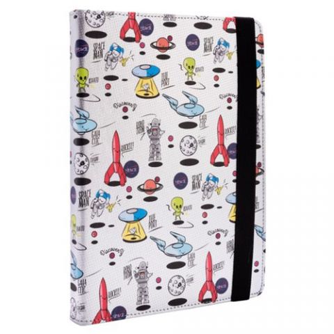 FUNDA TABLET SILVER HT ESTAMPADA UNIVERSAL 9