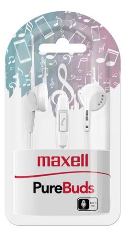 AURICULARES MAXELL DE BOTON BLANCO M671