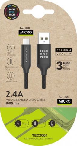 CABLE TECH-ONE-TECH USB-MICRO USB ALTO RENDIMIENTO
