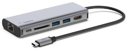 ADAPTADOR BELKIN USB-C A ETHERNET, USB-C, USB-A, H
