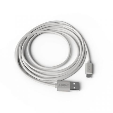 CABLE GROOVY USB - MICRO ALTO RENDIMIENTO 2A BLANC