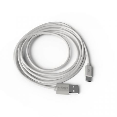 CABLE GROOVY USB - TYPE C ALTO RENDIMIENTO 2A BLAN