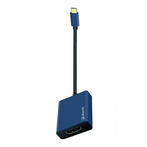 ADAPTADOR SILVER HT USB-C A HDMI 4K AZUL NAVY