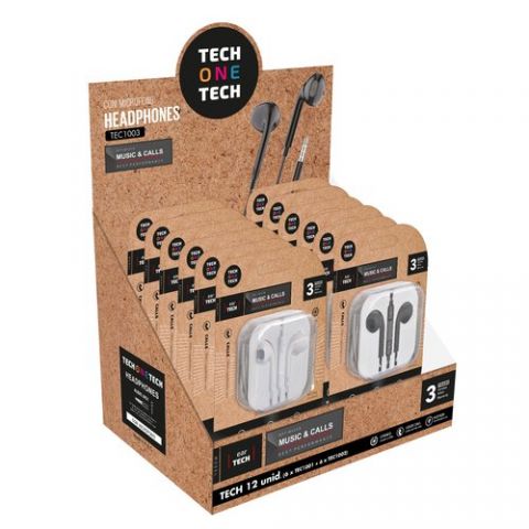 AURICULARES TECH-ONE-TECH EARTECH DE BOTON CON CON