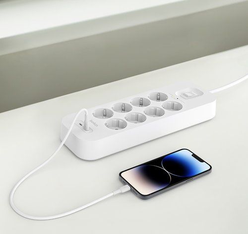 ENCHUFE PROTECTOR BELKIN 8 SALIDAS (REGLETA) CON P