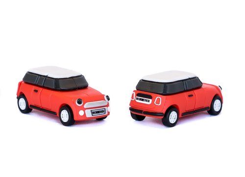 MEMORIA USB 32GB TECH-ONE-TECH MINI COOPER S ROJO