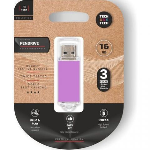 MEMORIA USB 16GB TECH-ONE-TECH BASIC 2.0 BASIC LIG
