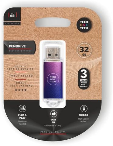 MEMORIA USB 32GB TECH-ONE-TECH BASIC 2.0 GRADIENT