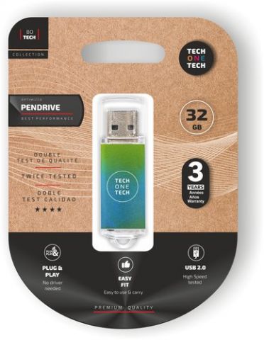 MEMORIA USB 32GB TECH-ONE-TECH BASIC 2.0 GRADIENT