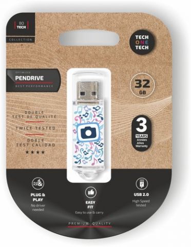 MEMORIA USB 32GB TECH-ONE-TECH FOTO DREAM 2.0 (Inc