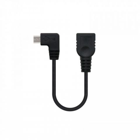 Nanocable CABLE USB 2.0 OTG ACODADO, TIPO MICRO B/