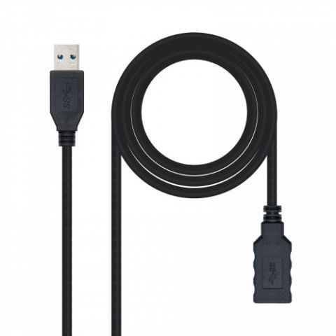 Nanocable CABLE USB 3.0, TIPO A/M-A/H, NEGRO, 2.0