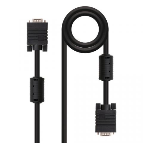 Nanocable CABLE SVGA CON FERRITA HDB15/M-HDB15/M 1