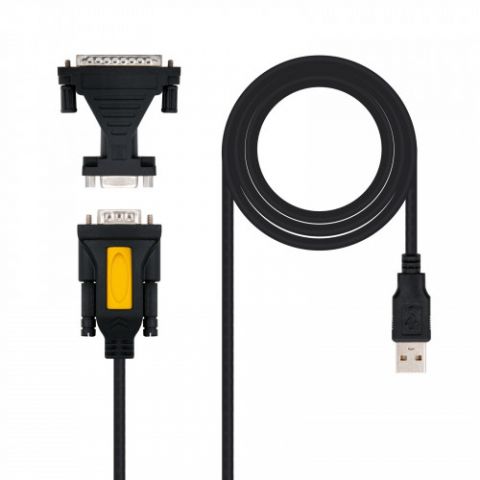 Nanocable CONVERTIDOR USB A SERIE, TIPO A/M-RS232