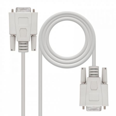Nanocable CABLE SERIE NULL MODEM, DB9/H-DB9/H, 1.8