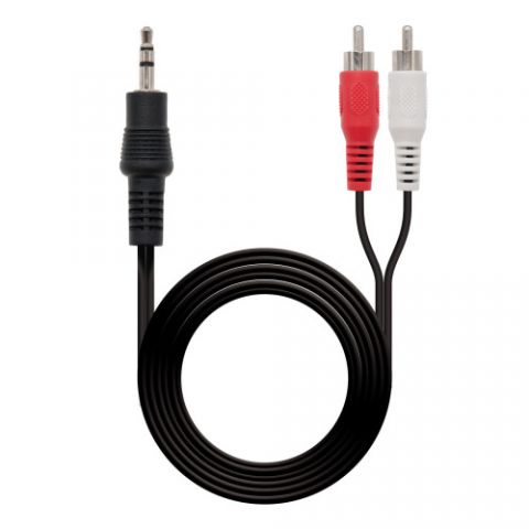 NANOCABLE CABLE AUDIO ESTEREO, 3.5/M-2XRCA/M, 10 M