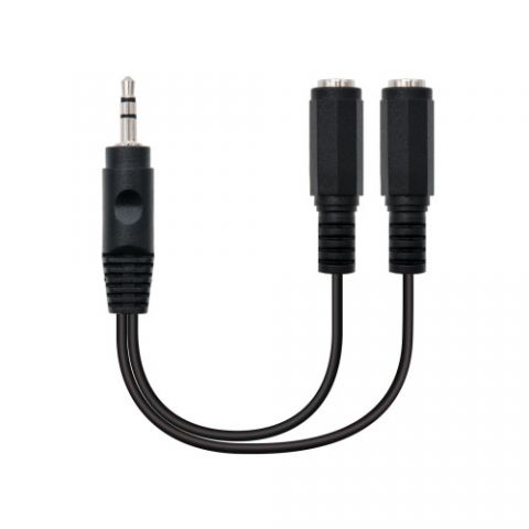 NANOCABLE CABLE AUDIO ESTEREO, 2X3.5/H-3.5/M, 15 C