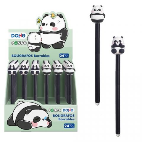 BOLIGRAFO DOHE  PANDA BORRABLE SURTIDO EXPOSITOR D
