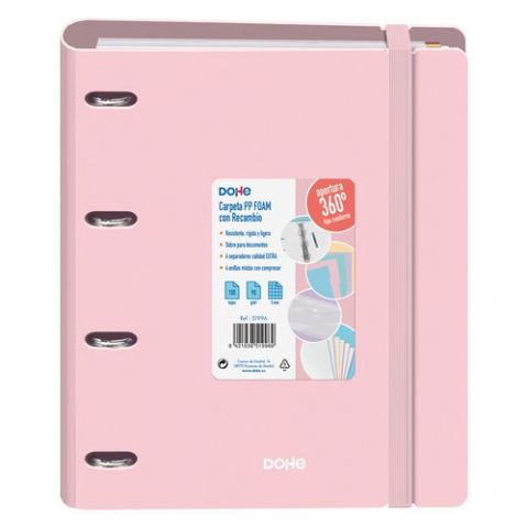 CARPEBLOC DOHE SERENITY A4 POLYFOAM 4 ANILLAS MIXT