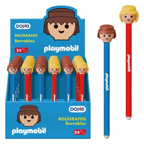 BOLIGRAFO DOHE PLAYMOBIL BORRABLE SURTIDO EXPOSITO