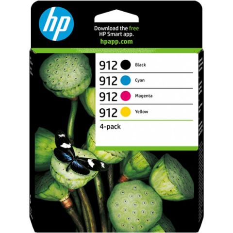PACK DE CARTUCHOS 4 COLORES (CMYK) HP 912