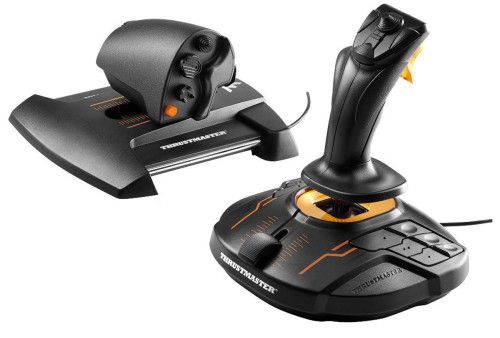 Thrustmaster T-16000M FCS Hotas Negro, Naranja USB