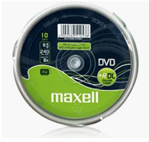 MAXELL DVD 8,5 GB. GRABABLE. DOBLE CAPA. TARRINA 1