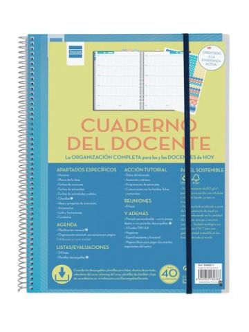CUADERNO/AGENDA FINOCAM DEL DOCENTE NO FECHADO ESP